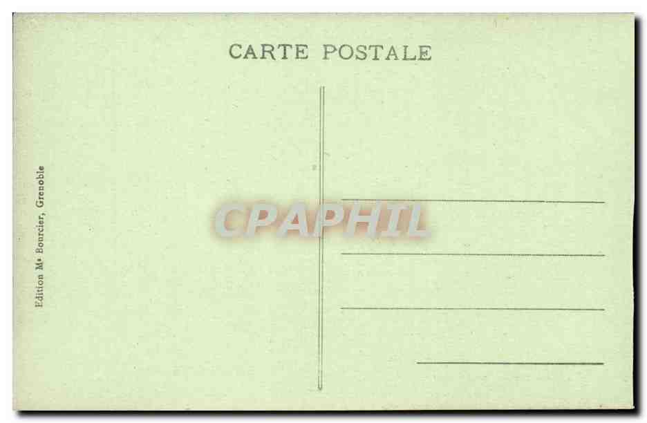 CPA Dauphine La Grande Chartreuse Couvent La bibliotheque Library — Verso