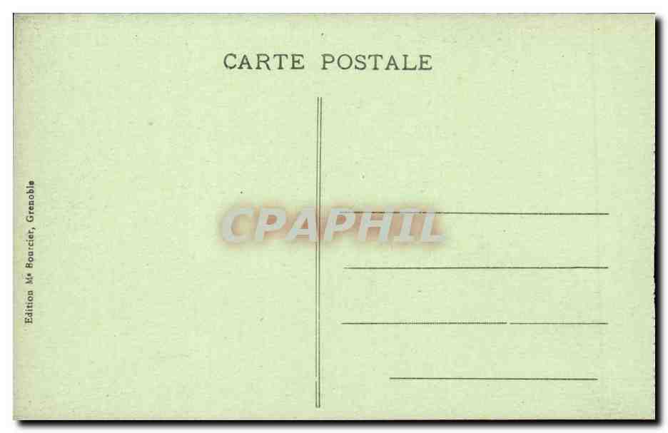 Grande-Chartreuse — Le Cimetière et le Grand Som — Édition M. Bourciet, Grenoble — Verso