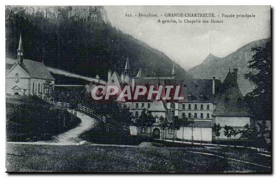 Dauphiné - Grande-Chartreuse - Hauptfassade und Kapelle der Damen