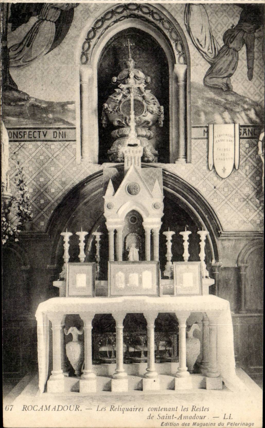 Rocamadour — Les Reliquaires contenant les Restes de Saint-Amadour — Édition des Magasins du Pèlerinage