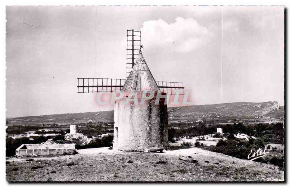 CPSM Fontvieille Le moulin de Alphonse Daudet ( windmill )