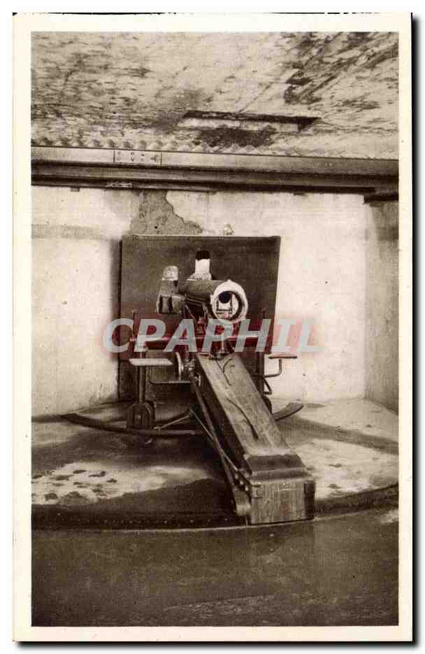 Fort de Vaux — Pièce de 75 dans la casemate de Bourges Ouest — éditeur Hermès & Cie