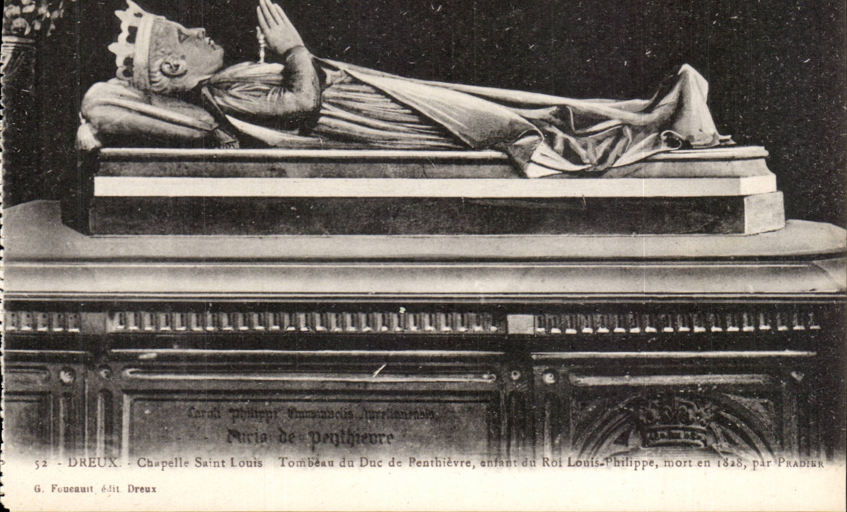 Tombéau du Duc de Penthièvre — Chapelle Saint-Louis — G. Foucault édit Dreux