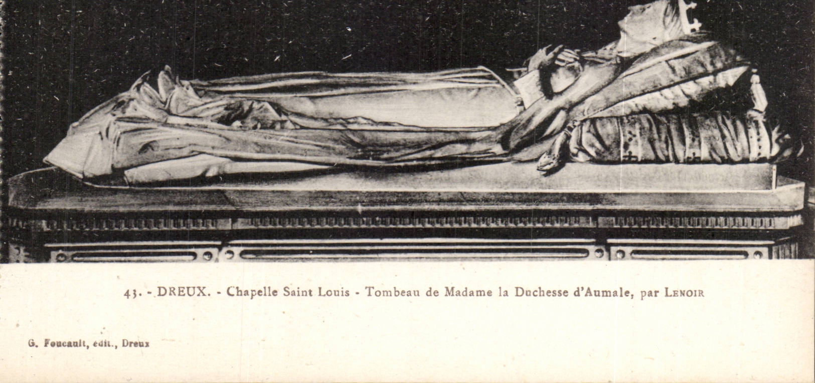 Dreux - Chapelle Saint Louis - Tombeau de Madame la Duchesse d'Aumale, par Lenoir