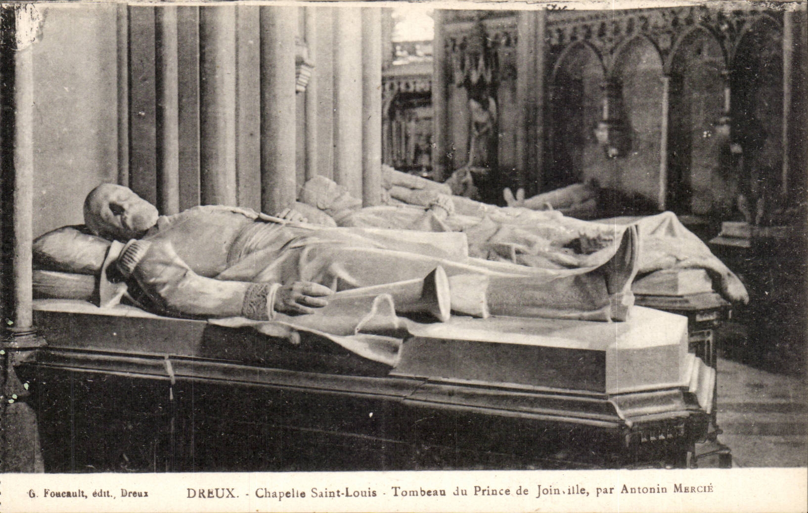 Tombeau du Prince de Joinville — Chapelle Saint-Louis — éditeur G. Foucault, Dreux, n° de série non visible