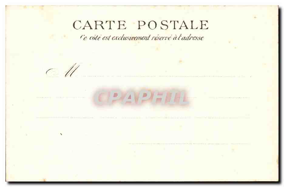 CPA Illustrateur Uniforme Douanier (metier chein dog) — Rückseite