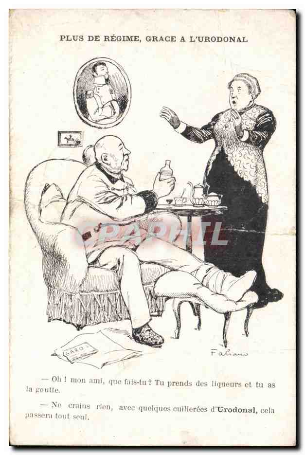 Illustrateurs - Plus de Regime - Grace a l'Urodonal - CPA 
