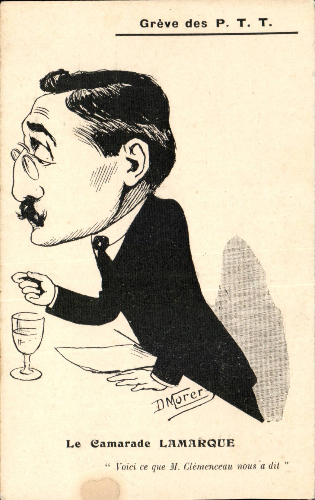 Illustrateurs - Greve de PTT - Le Camarade Lamarque - CPA 