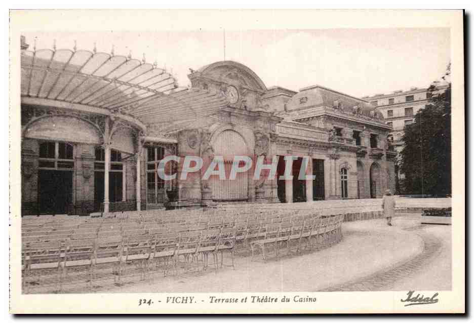 Vichy - Terrasse et Theatre du Casino - CPA 