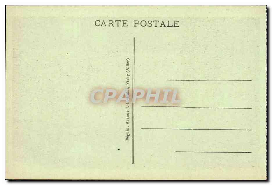 Vichy - Terrasse et Theatre du Casino - CPA  — Verso