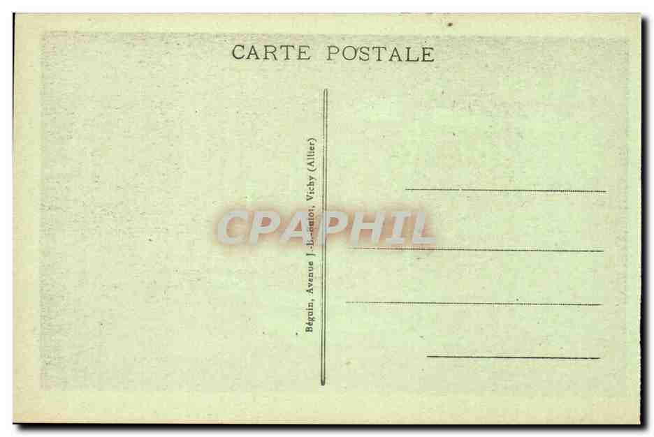 Vichy - Source Chomel - CPA  — Verso