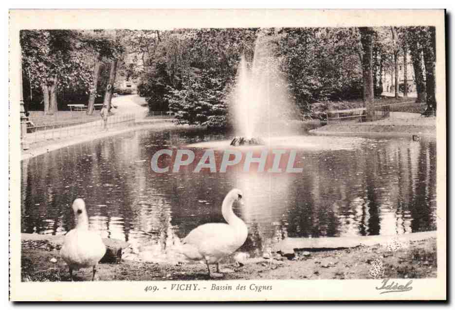 Vichy - Bassin des Cygnes - CPA 