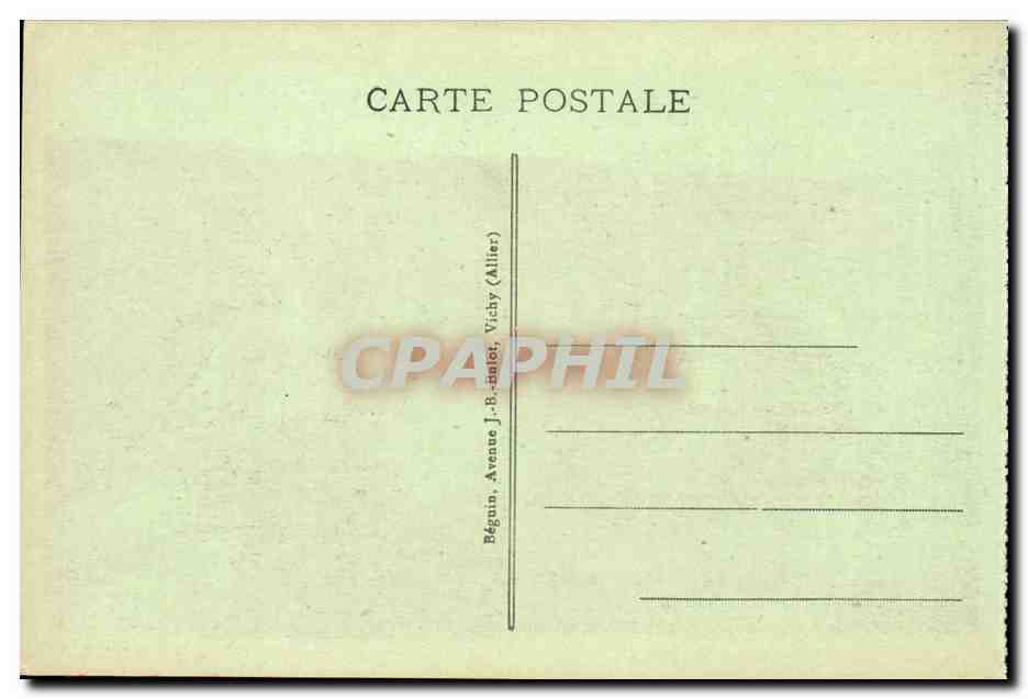 Vichy - Bassin des Cygnes - CPA  — Verso