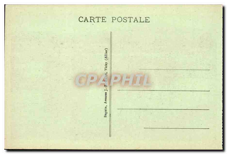 Vichy - Le Pont sur l'Allier et Bellerive - CPA  — Verso