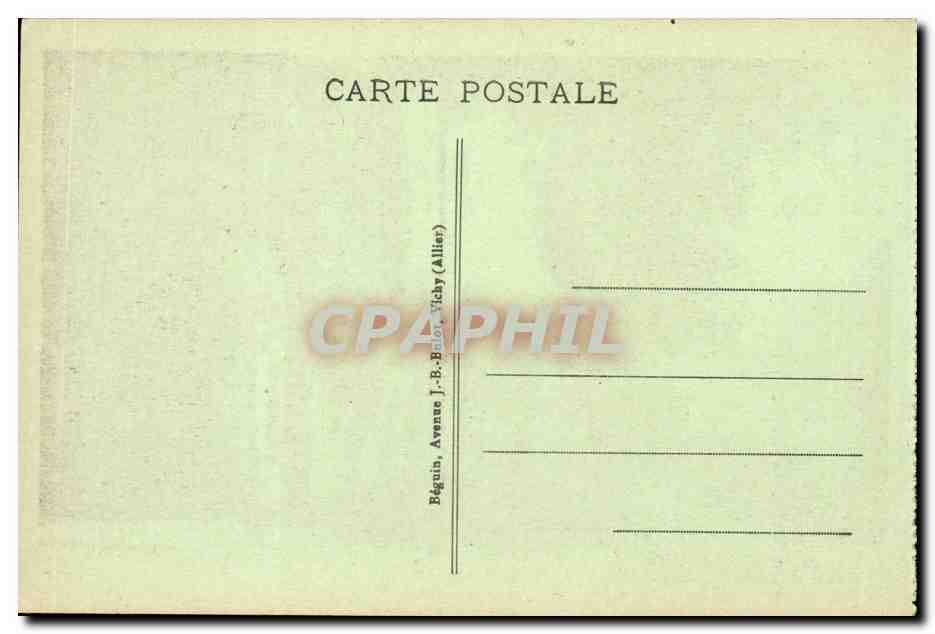 Vichy - Les Bords de l'Allier - La Peche - pecher - CPA  — Rückseite