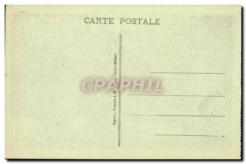 Vichy - Nouveau Parc - Bassin des Cygnes - CPA  — Verso