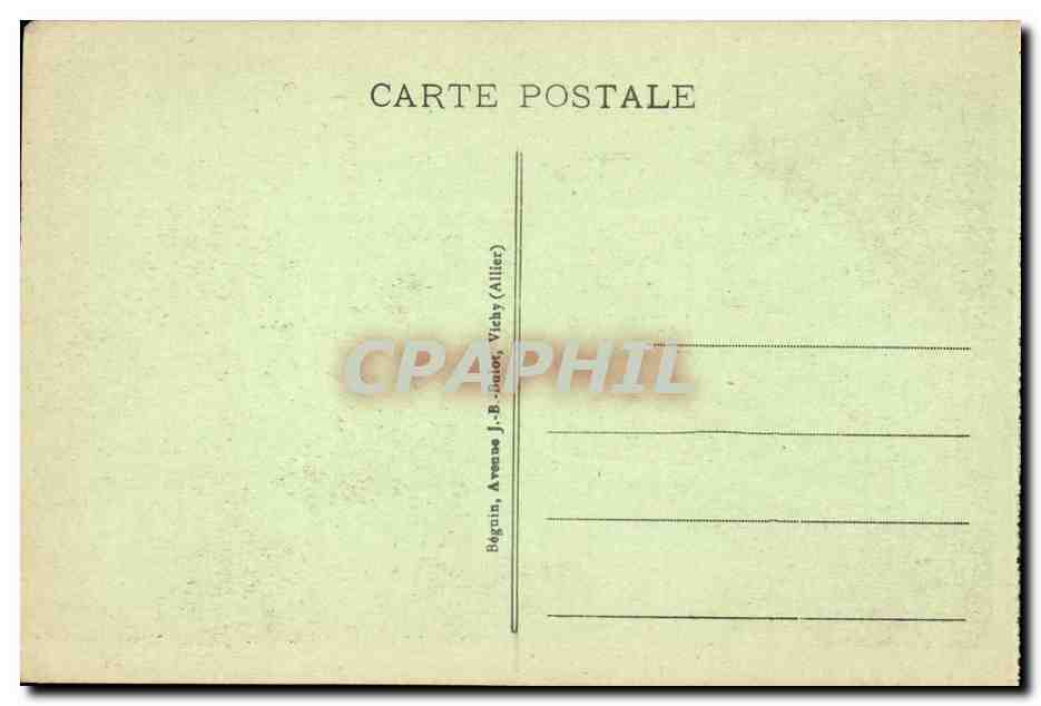 Vichy - Dans les Grands Parcs - Le Bassin des Serres - CPA  — Verso