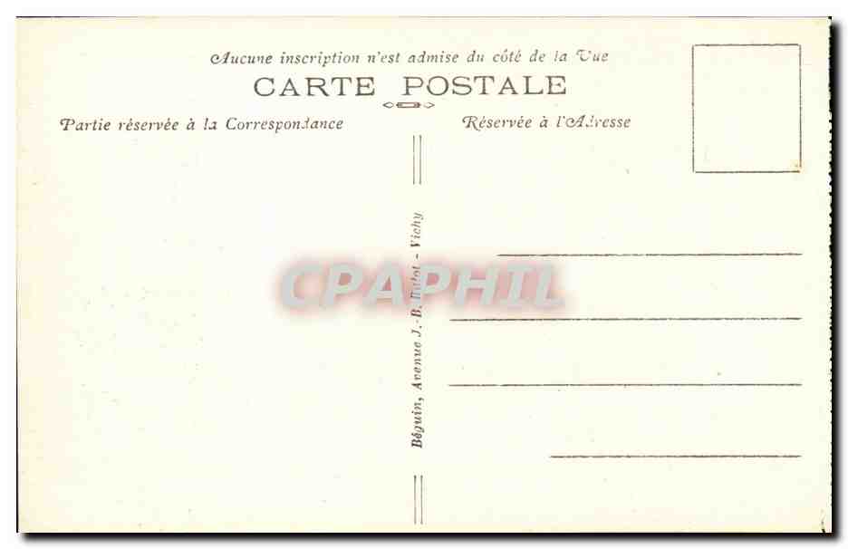 Route Automobile du Puy de Dome - L'Arret au Peage - L'Auvergne Pittoresque CPA  — Rückseite