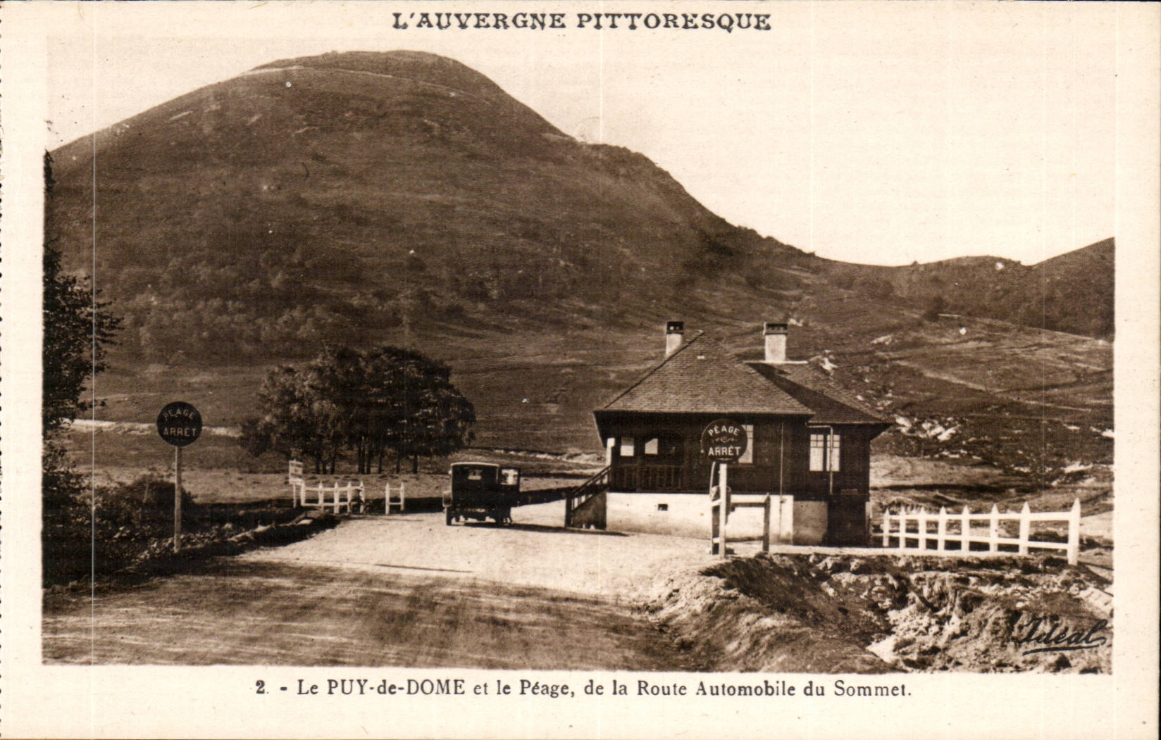Der PUY-DE-DOME und der Toll, auf der Automobilstraße zum Gipfel — Die pittoreske Auvergne — Verlag Fidal, n°2