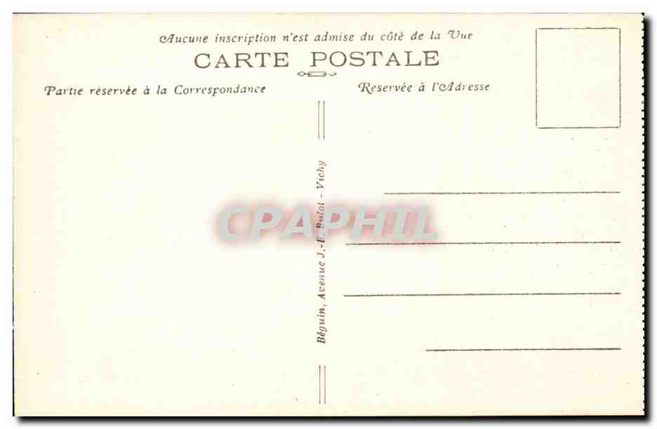 Clermont-Ferrand — Place de Jaude — Le Théâtre et la Cathédrale — Éditeur Béguin, Vichy — Reverso