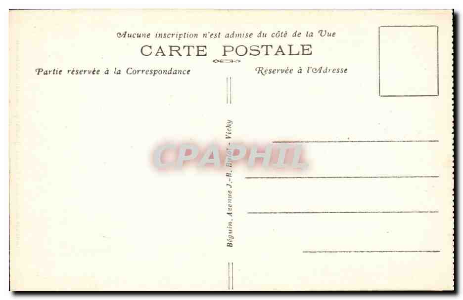 Clermont-Ferrand — Vue générale — Béguin, Vichy — Verso