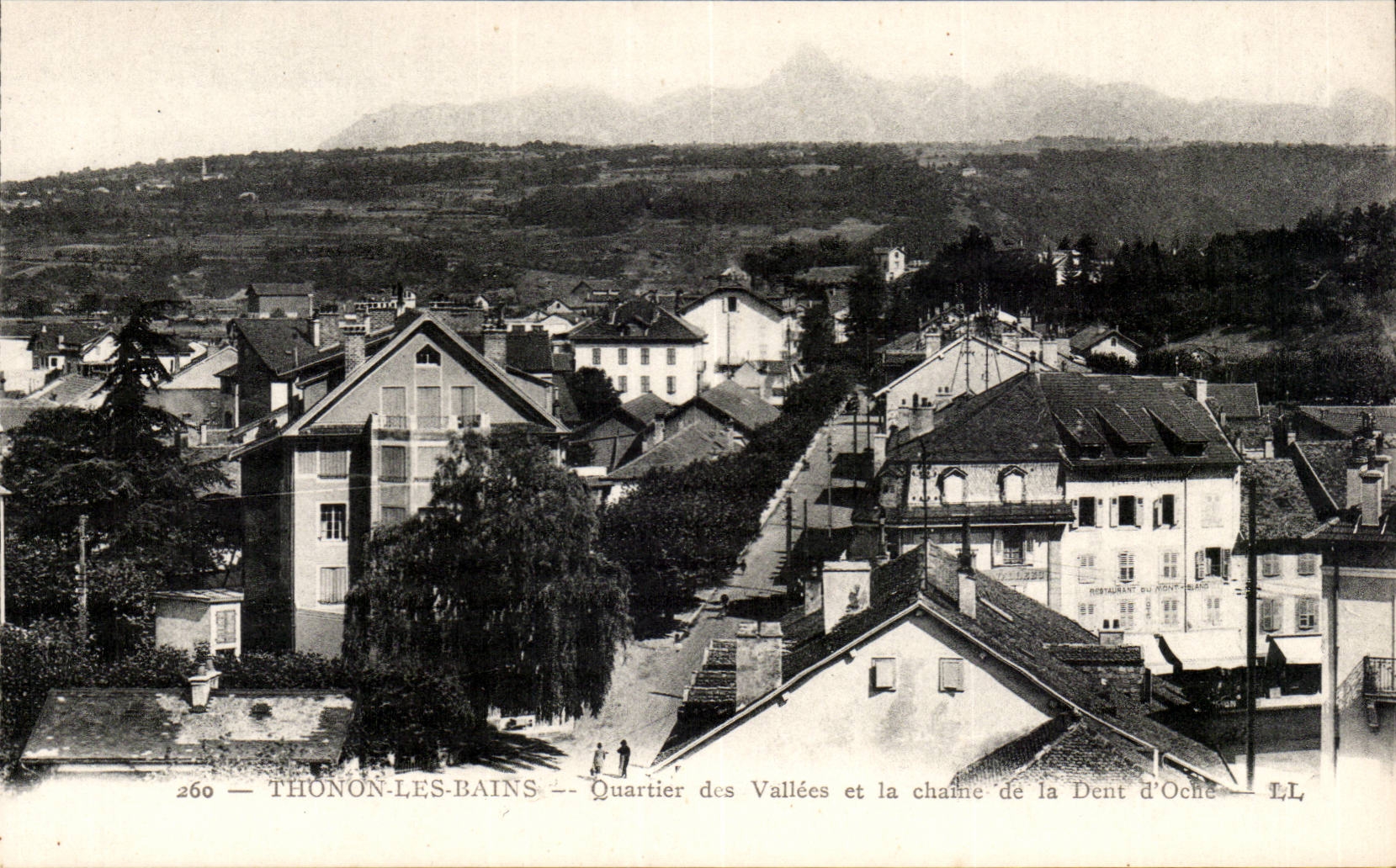 Thonon les Bains - Quartier des Vallees et la Chaine de la Dent d'Oche - CPA 