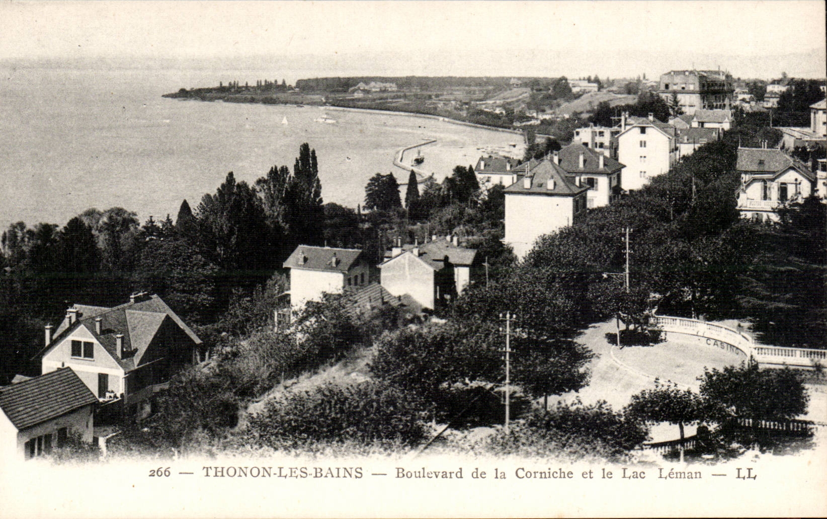 Thonon-les-Bains — Boulevard de la Corniche et le Lac Léman — LL, n° 266