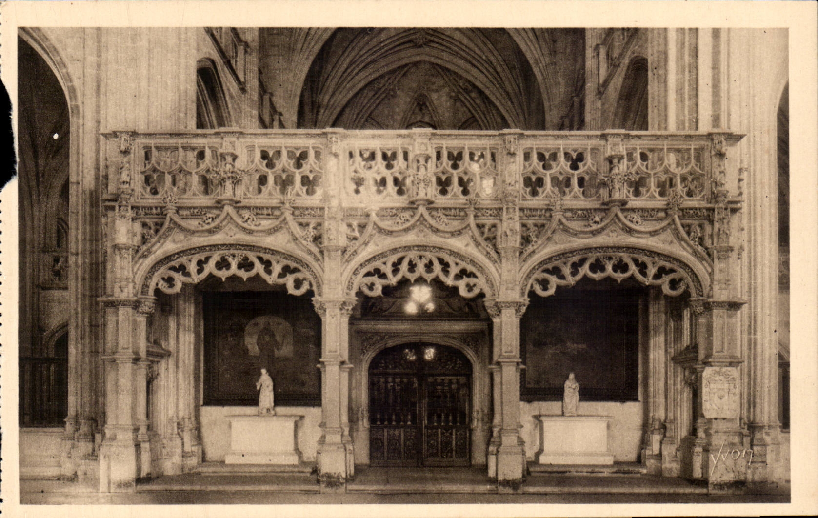 Bourg (Ain) - Kirche von Brou - Der Jubé