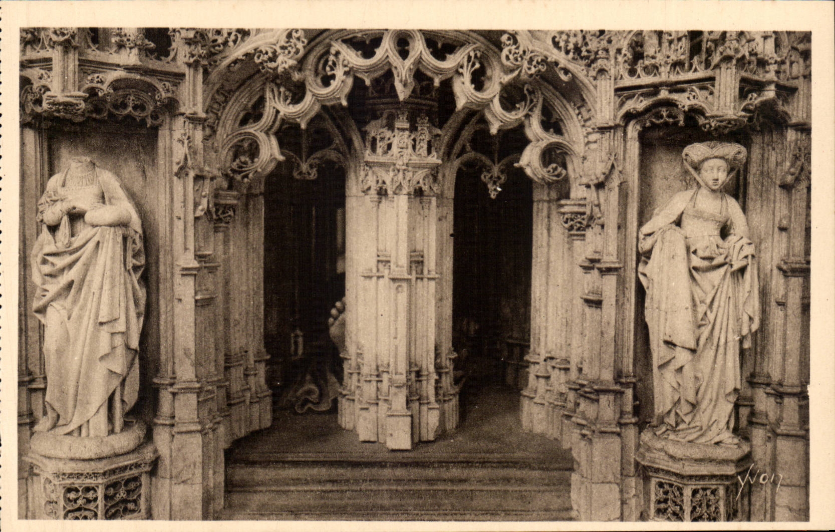 Bourg (Ain) — Église de Brou, Mausolée de Philibert-le-Beau (détails) — Éditions d'Art YVON, Paris