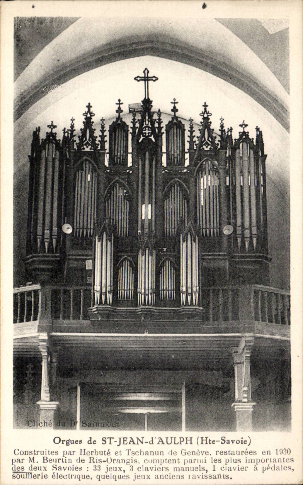 Saint Jean d'Aulph - Les Orgues - Orgue - Organ - CPA 