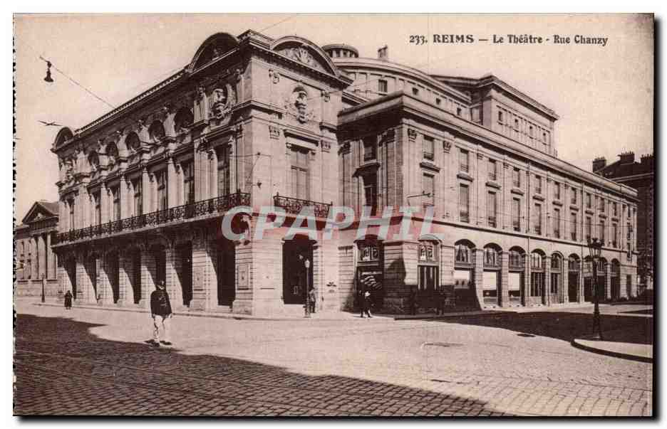 Reims - Le Theatre - Rue Chanzy - CPA 