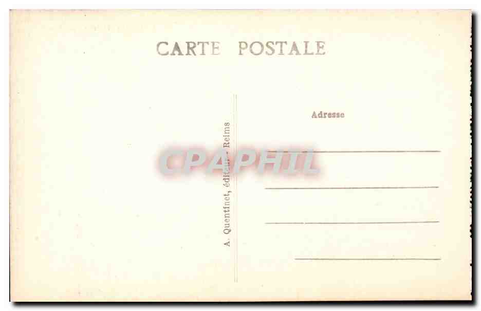 Reims - Le Theatre - Rue Chanzy - CPA  — Rückseite