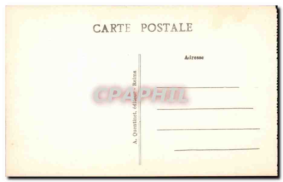 Reims - Kiosque du Jardin de la Patte d'oie - CPA  — Verso