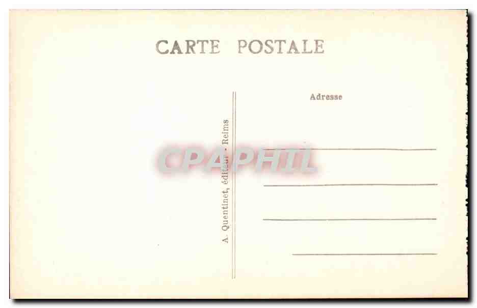 Reims - L'Hotel de Ville - CPA  — Verso