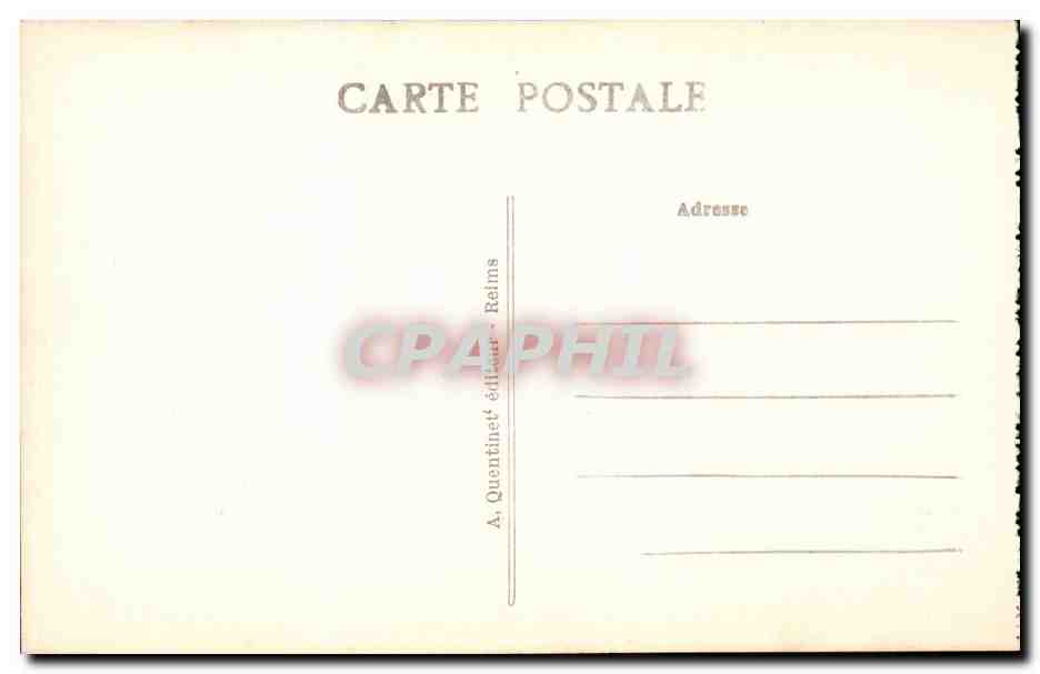 Reims - Rue Carnot - CPA  — Verso