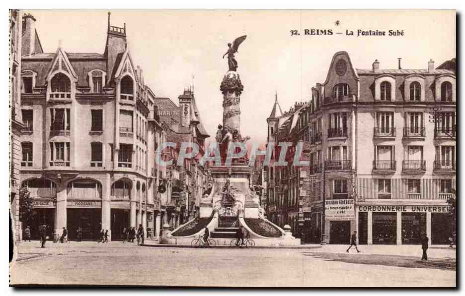 Reims - La Fontaine Sube - CPA 