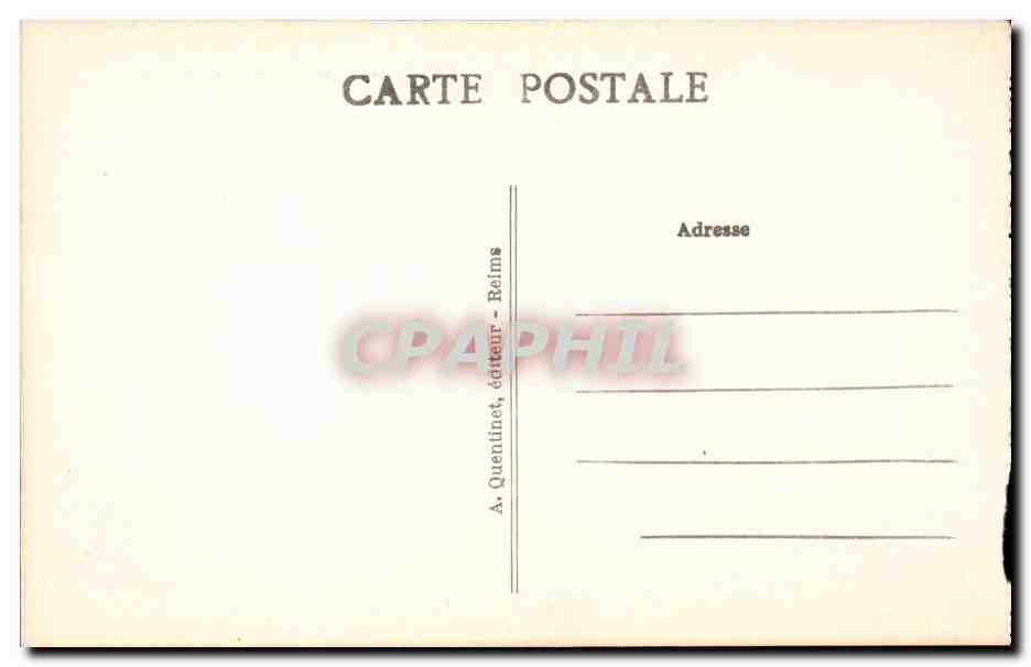Reims - La Fontaine Sube - CPA  — Verso