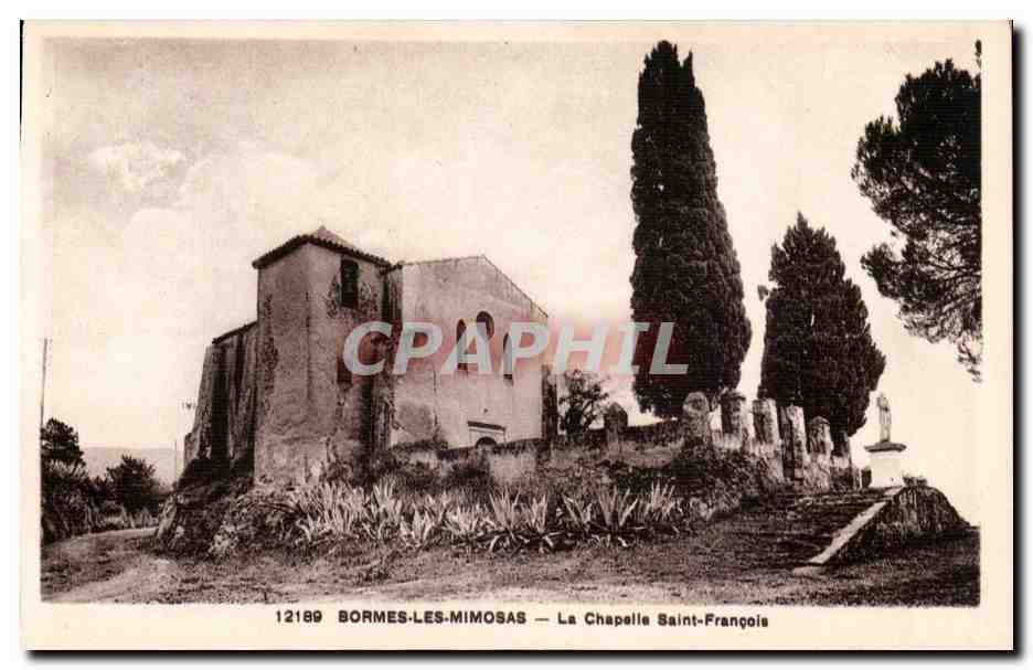 Bormes les Mimosas - La Chapelle Saint Francois - CPA 