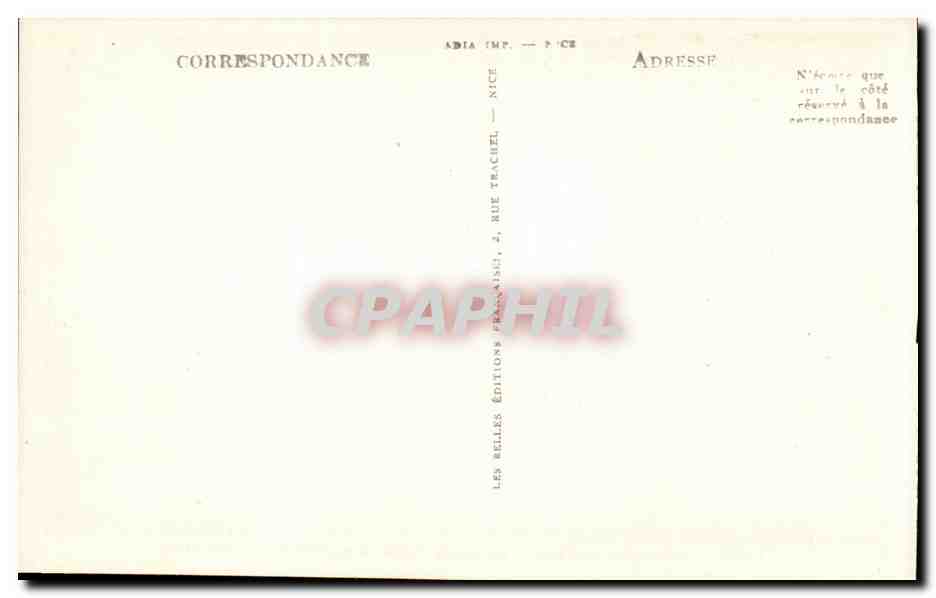 Hyeres les Palmiers - La Chapelle de l'Ermitage CPA  — Verso