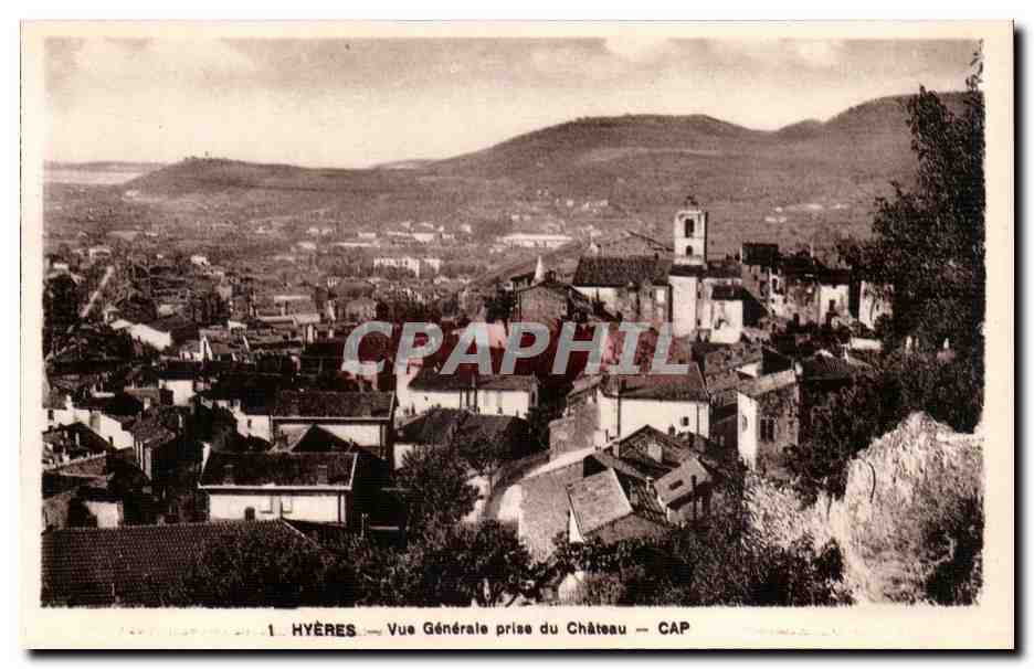 Hyeres les Palmiers - Vue Generale prise du Chateau CPA 