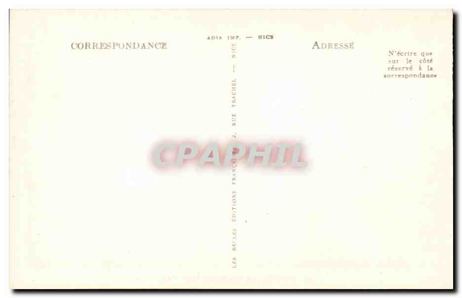 Hyeres les Palmiers - Vue Generale prise du Chateau CPA  — Verso
