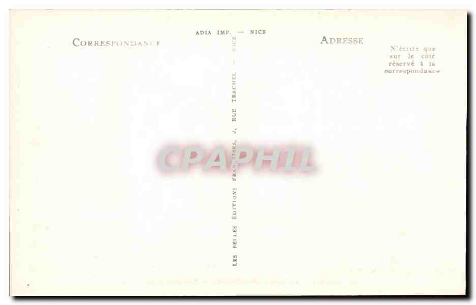 Hyeres - Place des Palmiers et Avenue des Iles D'Or CPA  — Verso