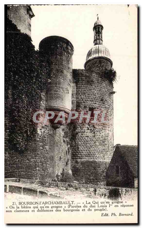 Bourbon l'Archambault - Le Chateau CPA 