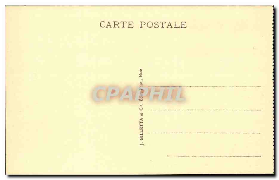 Laboratoire du Yacht "Hirondelle II" — Musée Océanographique de Monaco — J. Gilletta & Cie, Nice — Verso