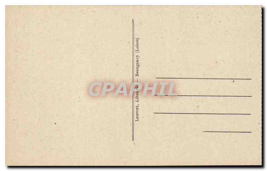 Beaugency CPA Clocher Saint Firmin — Rückseite