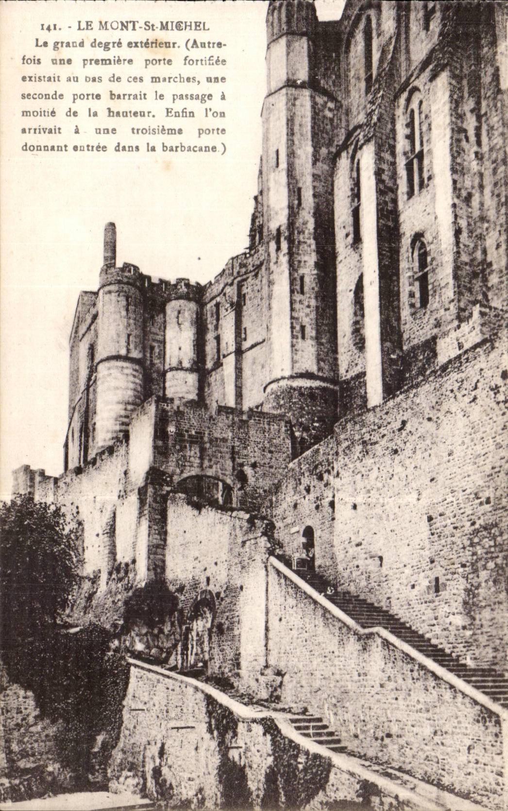 Le Mont-Saint-Michel — Le grand degré extérieur — Laurent-Nel, Reuves