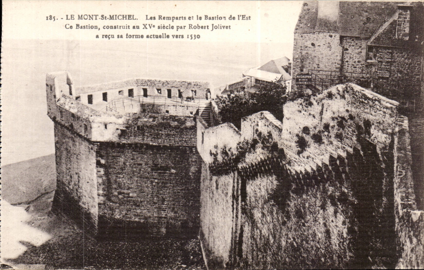 Le Mont-Saint-Michel — Les Remparts et le Bastion de l'Est — Laurent-Nel, Rennes