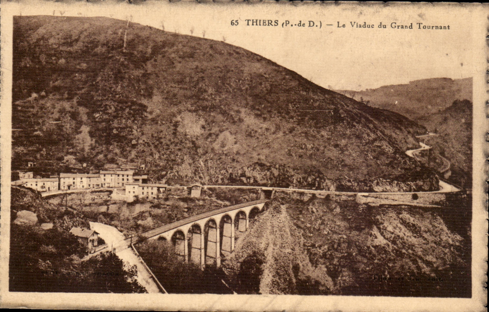 Auvergne Thiers Le viaduc du grand tournant