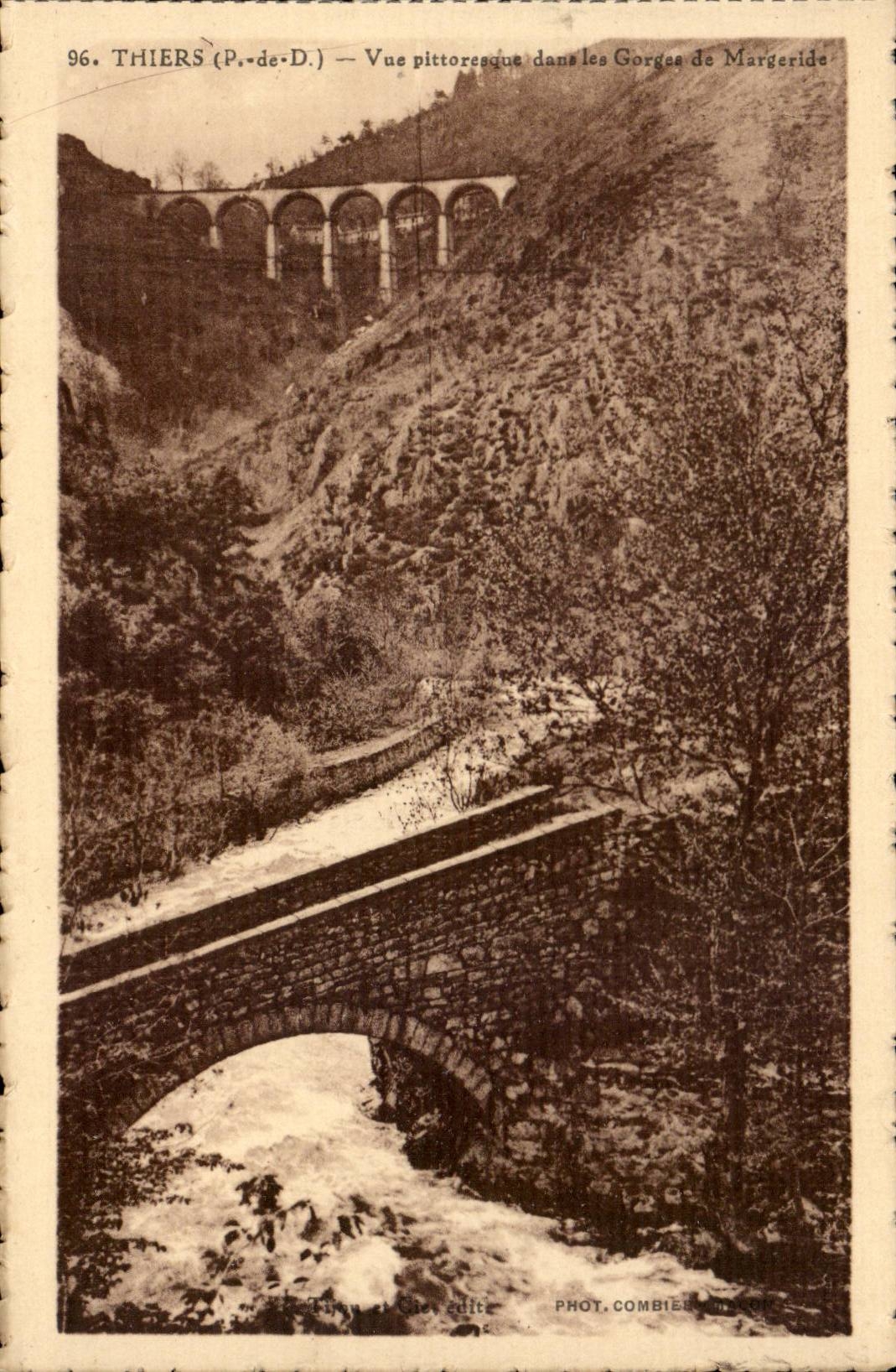 Thiers (P.-de-D.) — Vue pittoresque dans les Gorges de Margeride — Phot. Combier