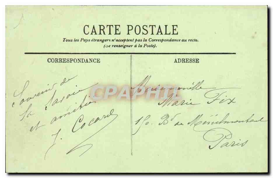 Aix les Bains - Abbaye d'Hautecombe et la Chambotte - CPA  — Rückseite